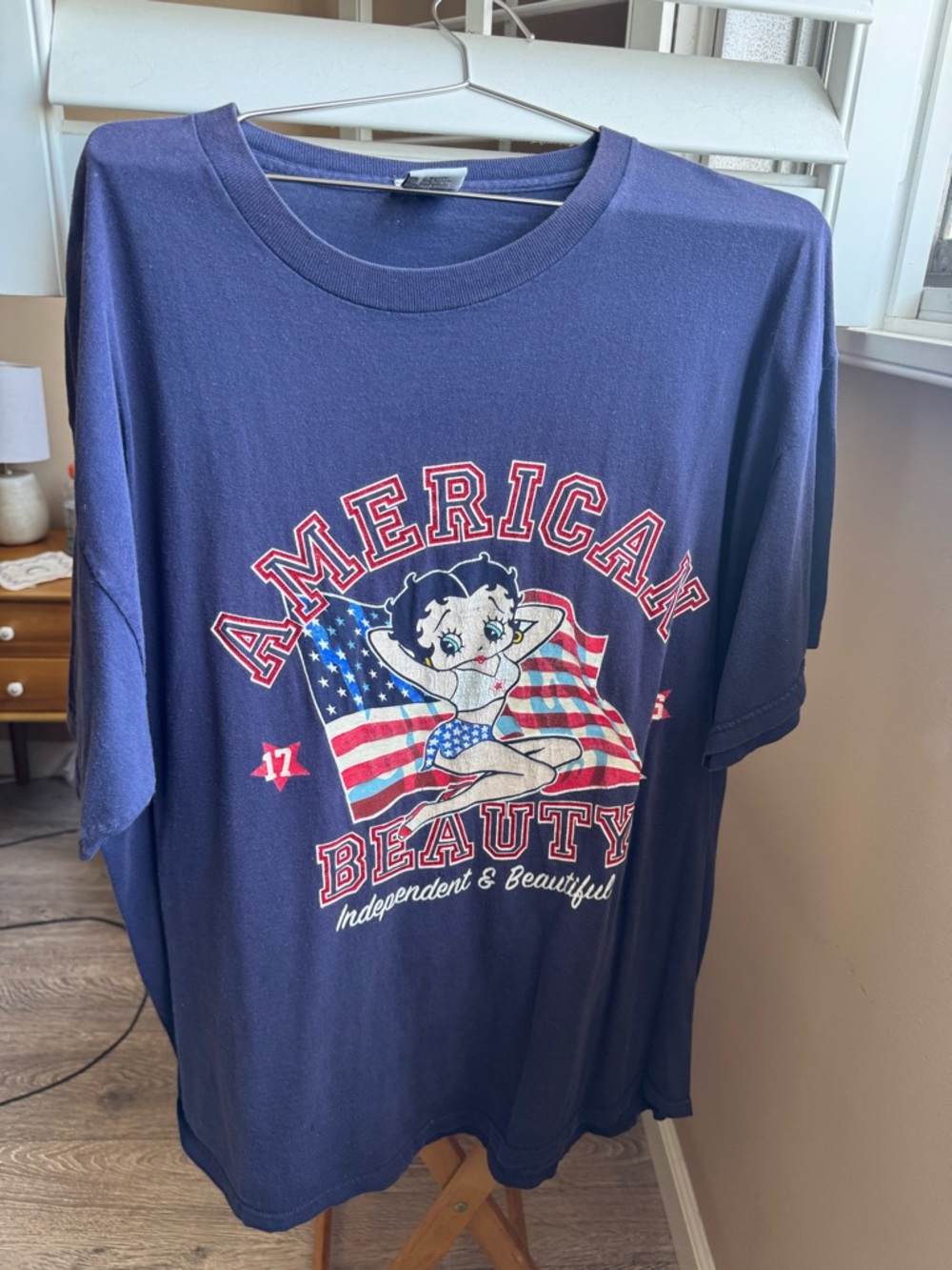 Vintage Betty Boop ‘American Beauty’ Navy Graphic Tee